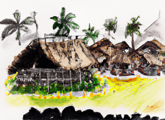 Ancient-Hawaiian-architecture-village.
