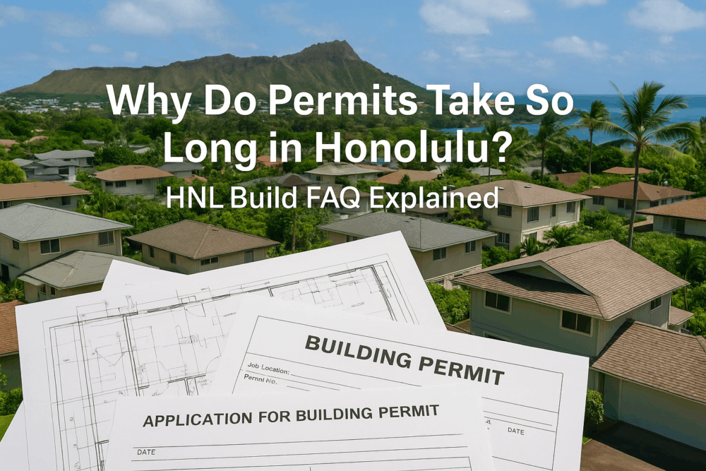 Honolulu building permit delays HNL Build guide Hawaiʻi homes